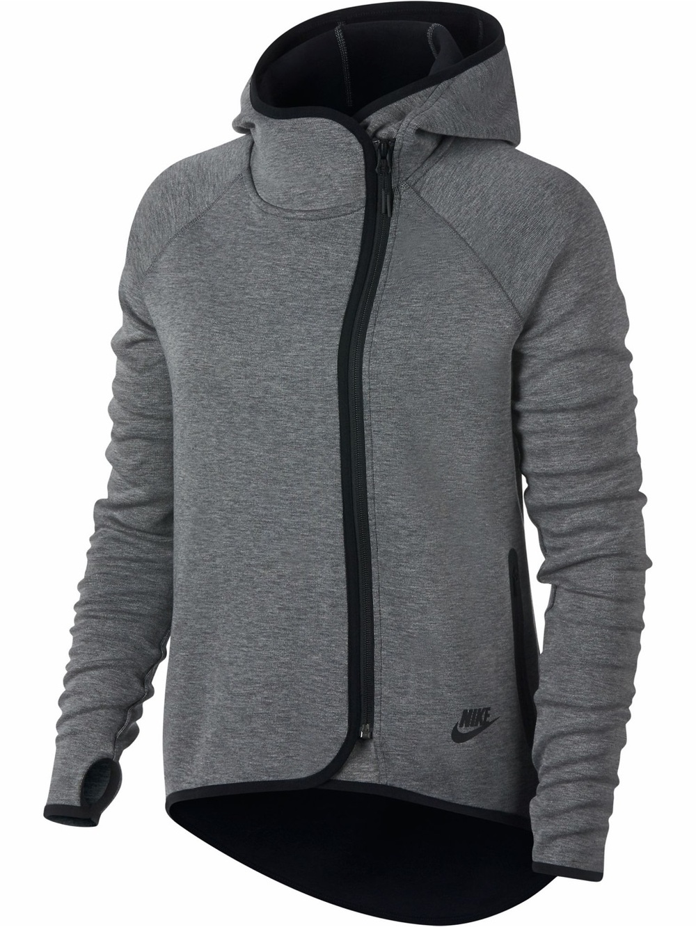 Nike Gray Hooded sweatshirt with Black Trim